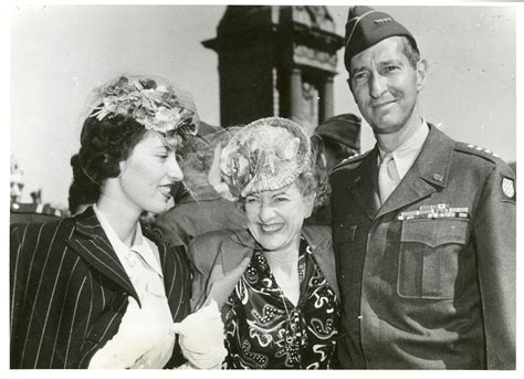 General Mark W. Clark reuniting with his wife Maurine and daughter Ann ...