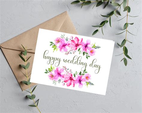 Wedding Congratulations Printable Cards Wedding - Etsy