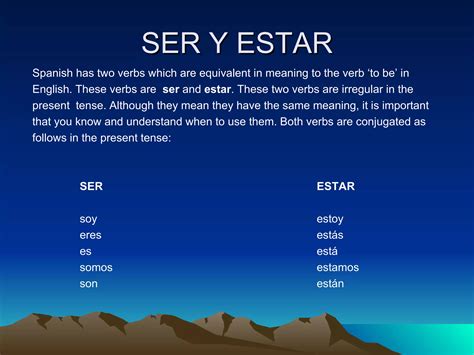 Ser And Estar | PPT
