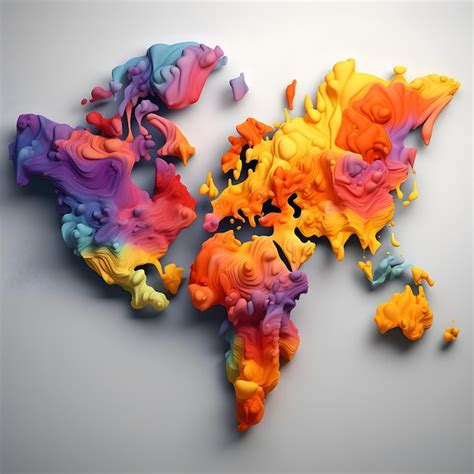 World Map Layout Colorful 的图像结果