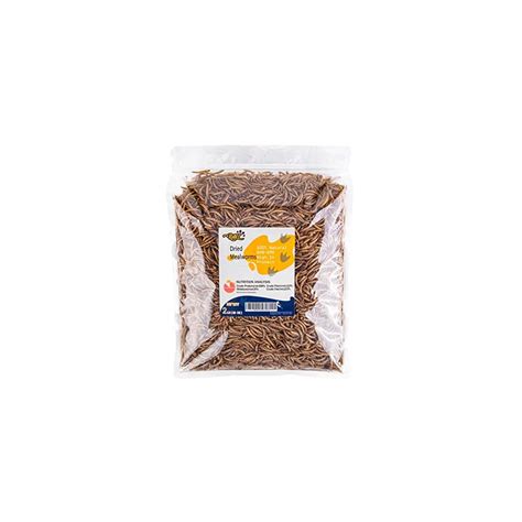 RANZ 10LBS Non-GMO Dried Mealworms for Chickens, High Protein Meal Worms, Premium Chicken Feed ...