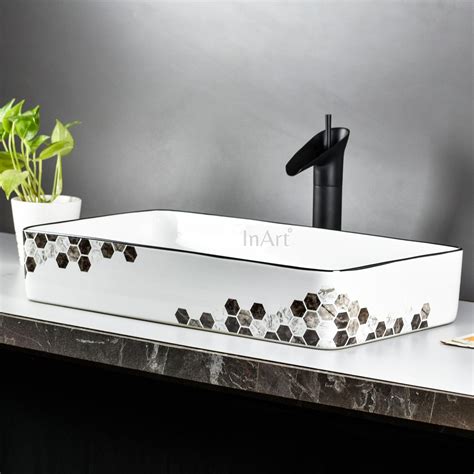 InArt Wash Basin Designer Counter Top Bathroom Sink - Vanity Wash Basi ...