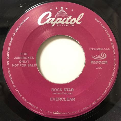 【7″】エヴァークリア ブラウン・アイド・ガール / ロック・スター Everclear – Brown Eyed Girl / Rock ...