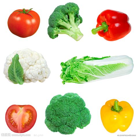 绿色蔬菜艺术字设计图片-千库网