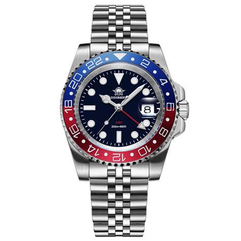 ADDIESDIVE Water Ghost Luxury Dive GMT Watch AD2050 with Swiss Movemen ...
