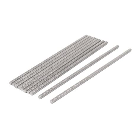 304 Stainless Steel Fully Threaded Rod M4 Length 300/400/500mm 10 Pcs ...