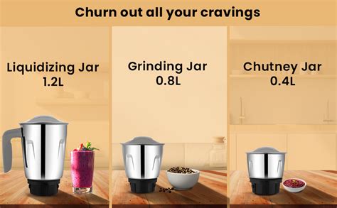 Buy Bajaj GX1 Ninja Series 500W Mixer Grinder With 3 Jars (Stainless ...