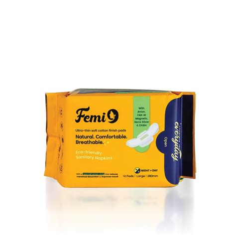 Femi9- Happy day everyday Large Ultra Soft Organic Cotton Sanitary Pads ...