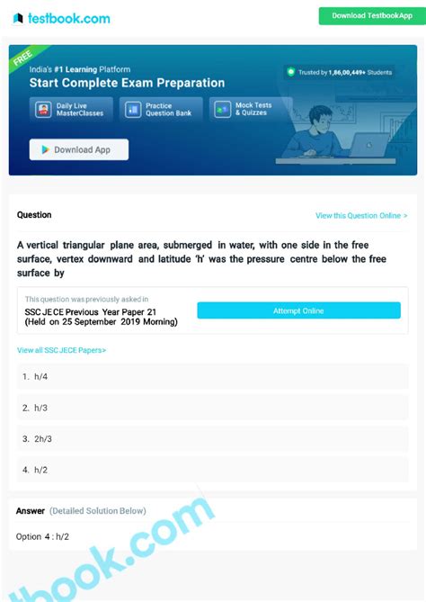 A vertical triangular plane area submerged in wat 59018454995 ...