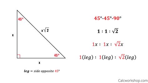 Image result for Geometry Special Right Triangles