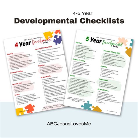 Unlocking Your Child's Development: New Checklists for Ages 1-5 ...