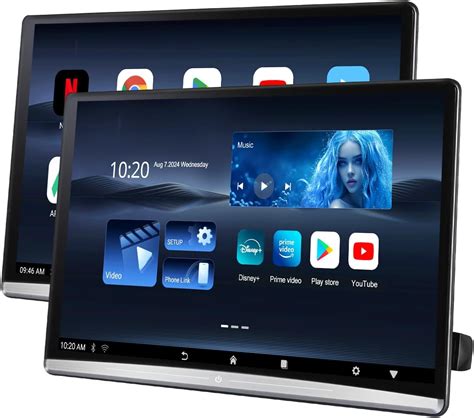 Amazon.com: Seventour 15.6 inch 4K Android Portable Car TV Headrest Monitor Tablet for Cars Back ...