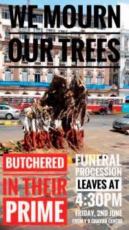 Metro-III: Bereaved South Mumbai residents perform trees’ funeral