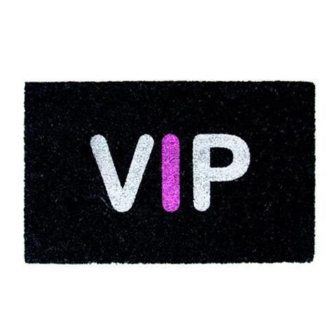 VIP Glitter Flocked Coir Doormat - 75x45cm Dark Grey Premium – OnlyMat