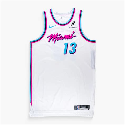 Bam Adebayo Game-Used Miami HEAT "Original Vice" City Edition Jersey ...