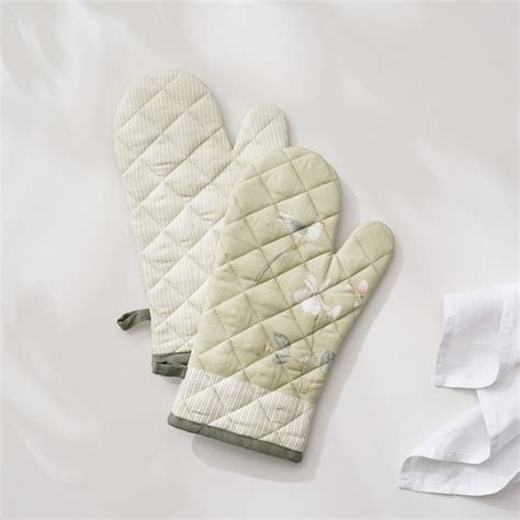 Buy Drake Botanica Set of 2 Cotton Printed Oven Mitten from Home Centre ...