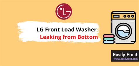 Image result for LG Washing Machine Leaking From Back