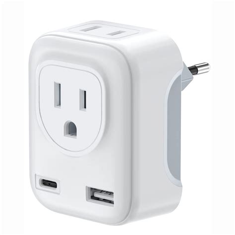 European Travel Adapter, German France Plug Adapter, Type C Power ...