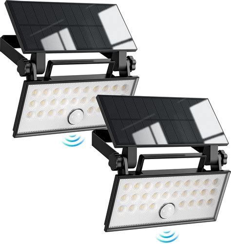 Gonengo Solar Outdoor Lights, 3 Heads Solar Motion Sensor Lights, IP65 ...