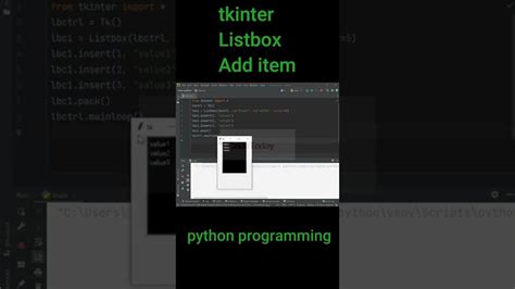 Image result for Python Tkinter ListBox