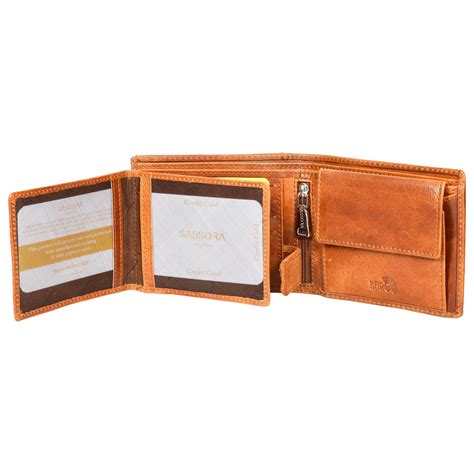 Sassora Genuine Premium Leather Medium Stylish Men's RFID Wallet