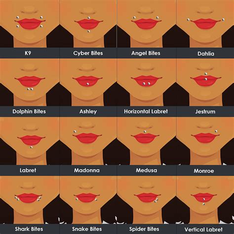 Body Piercing Types Of Piercings And Their Names