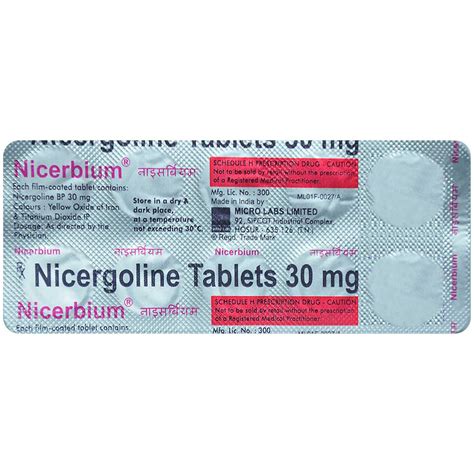 Nicerbium Tablet | Uses, Side Effects, Price | Apollo Pharmacy