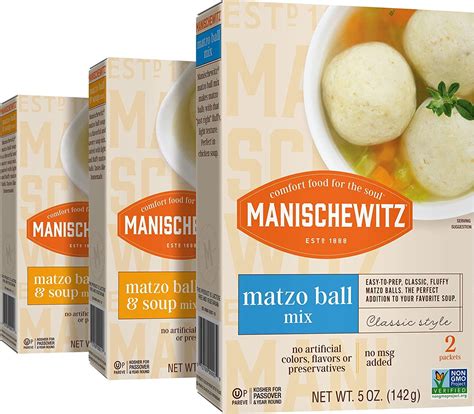 Manischewitz Matzo Ball Soup Mix Variety Pack Includes: 2 Matzo Ball ...