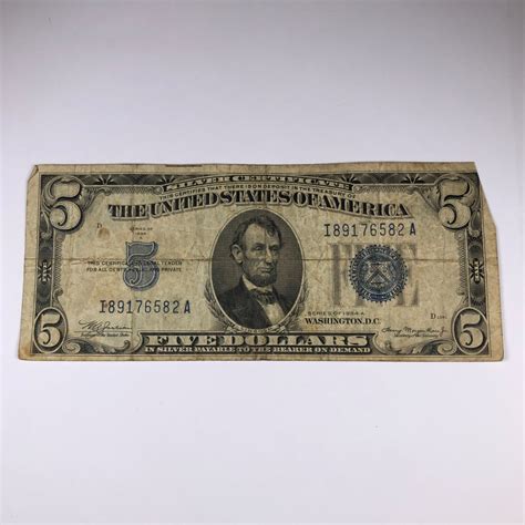 Series 1934A $5 Silver Certificate*Circulated | Property Room