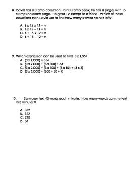 4th Grade Go Math Chapter 2 Test PDF 的图像结果