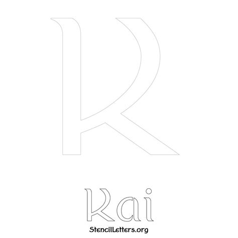 Kai Free Printable Name Stencils with 6 Unique Typography Styles and ...