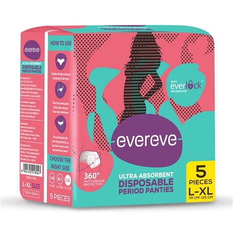 Buy EverEve Ultra Absorbent, Heavy Flow Disposable Period Panties for ...
