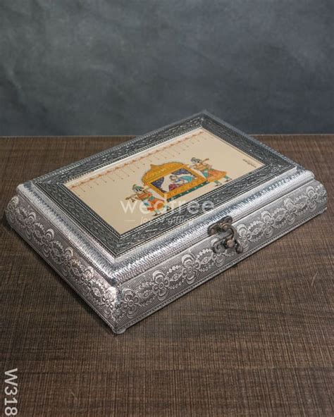 Oxidised Dry Fruit Photo Box Rectangle Shaped Medium - 10X7 inch - W31 ...
