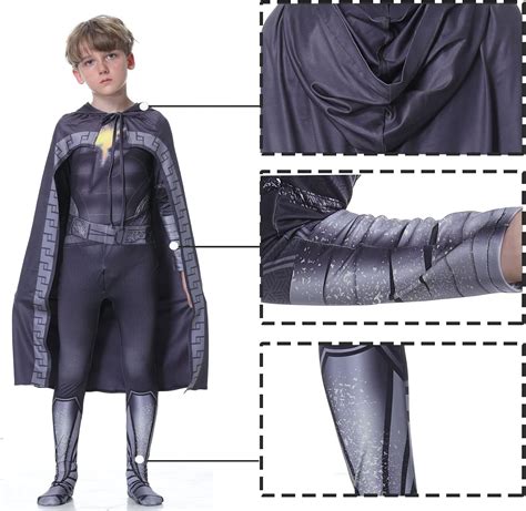 Buy IUTOYYE Kids Black Costume Anti-hero Cosplay Hero Suit Superhero ...