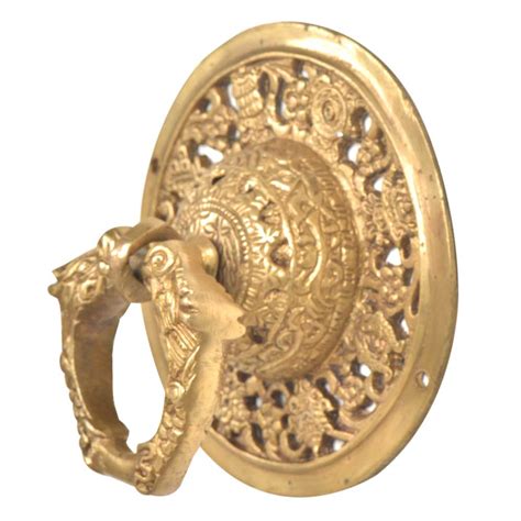 Handmade Ornate Golden Brass Door knocker