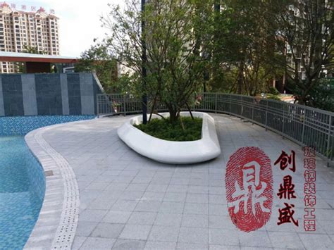 坪山实验学校玻璃钢种植池 - 深圳市海盛玻璃钢有限公司