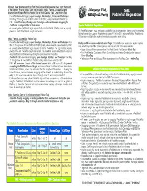 Fillable Online fwp mt Missouri River downstream from Fort Peck Dam and ...