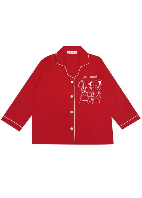 Cute Animals Glow in the Dark Print Long Sleeve Kids Night Suit – Shopbloom