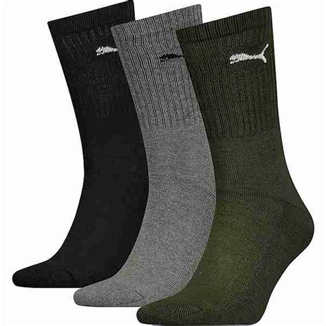 PUMA CREW SOCK 3P Socken green combo im Online Shop von SportScheck kaufen