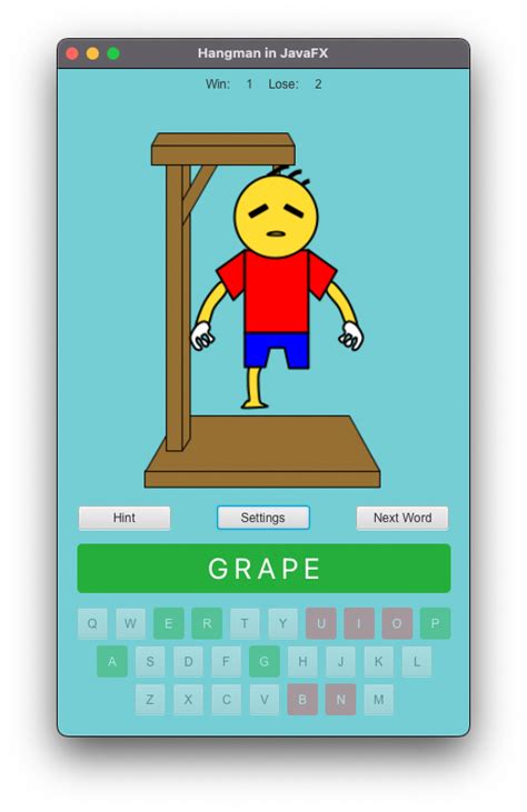 Image result for Hangman Game JavaFX