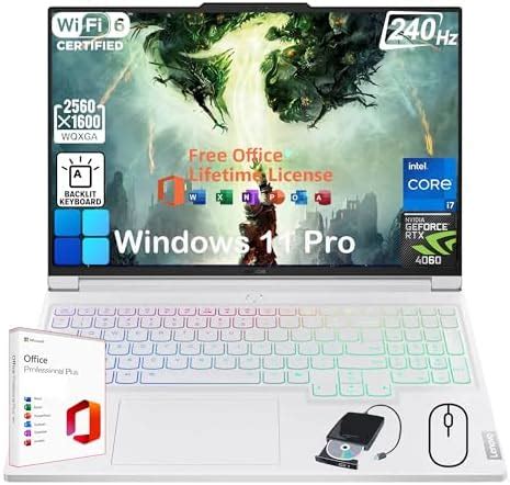 Lenovo Legion 7i Gaming Laptop - 16" WQXGA 240Hz Display • Office 2024 ...