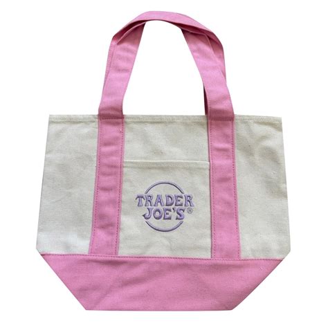 Trader Joe's Pastel Mini Canvas Tote Bag 2025 LIMITED EDITION Pink for ...