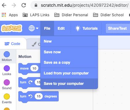 Image result for How to Open a Scratch Project in a Computer