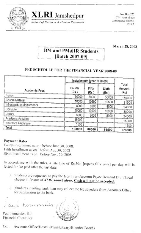 Notice Board - Academic Information System | XLRI Jamshedpur
