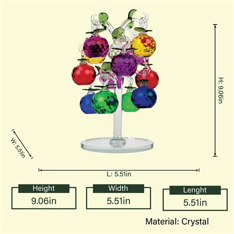 Crystal Multicolor Tree – Large – ZINARCH INDIA