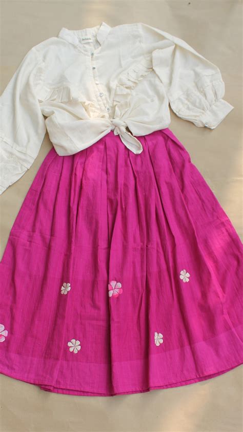 Skirts: Shop embroidered pink pleat skirt online at bebaakstudio.com ...
