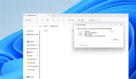 Image result for Too Large for Destination File System USB