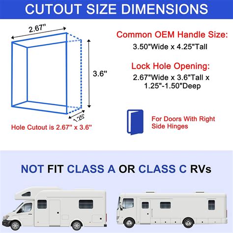 Buy RISTOW Upgraded RV Entry Door Lock with Paddle Deadbolt, RV Travel ...