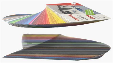 3D model Unfolded Color Palette Guide Mockup | 3D Molier International