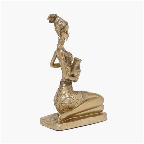 Buy Glaxy Liano Sitting Lady Figurine from Home Centre at just INR 999.0